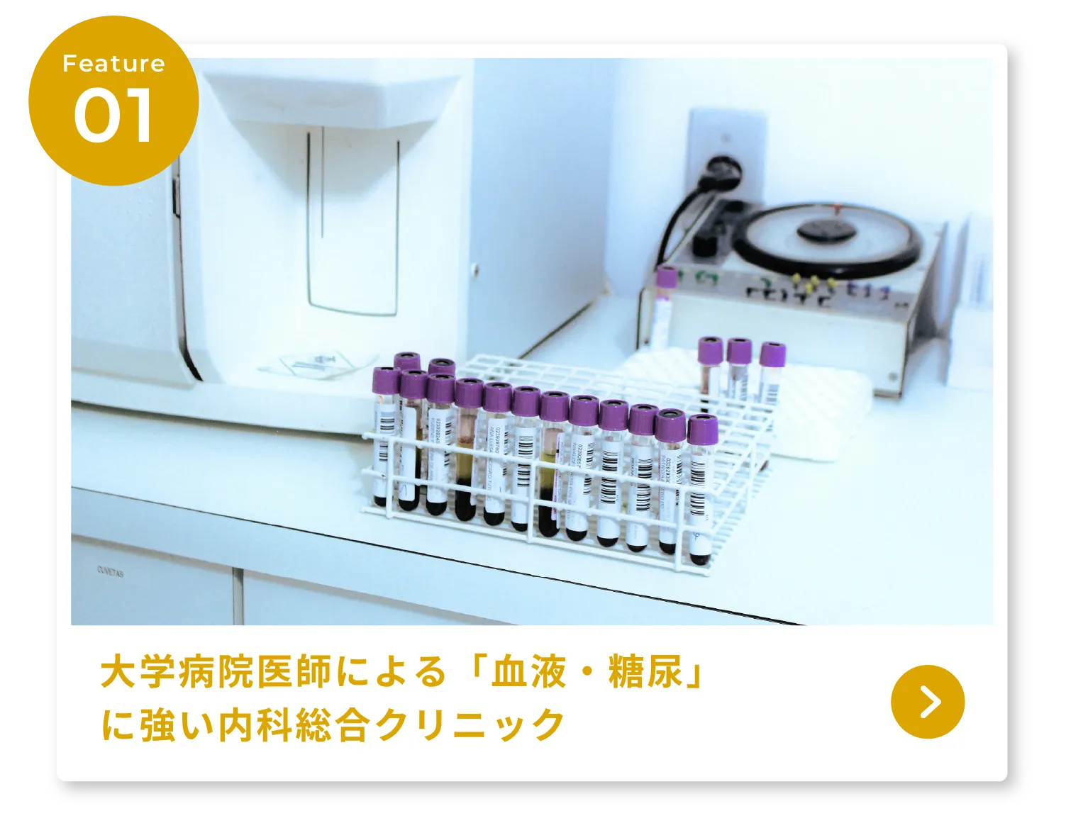 大学病院医師による「血液・糖尿」に強い内科総合クリニック
